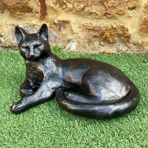 Statua scultura bronzo gatto