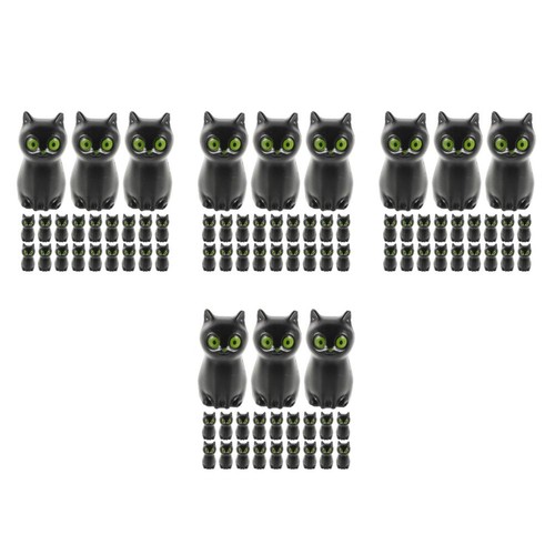 Statuina gatto nero resina - statuina,