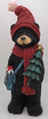 Statuine orso nero - nero, resina