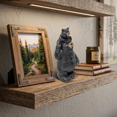 Statuina orso nero - in, resina