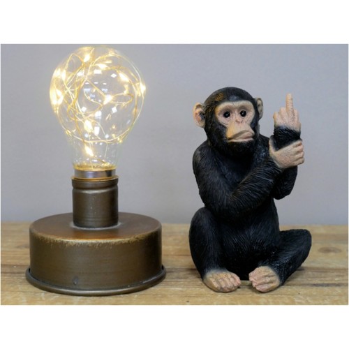 Statua scimmia resina black - scimmia,