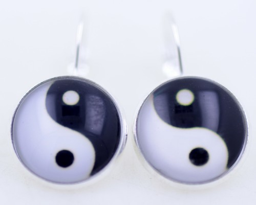 Orecchini insegna yinyang - , yin